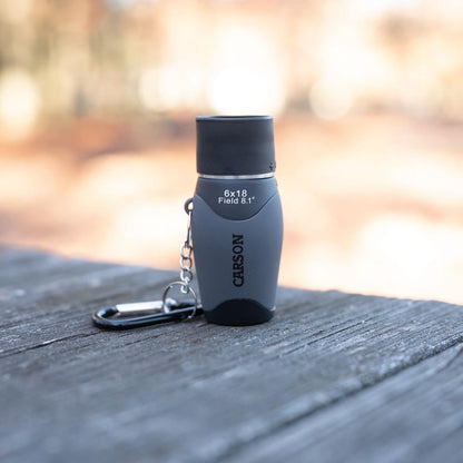 Carson MiniMight 6x18mm Pocket Monocular with Carabiner Clip (MM-618)