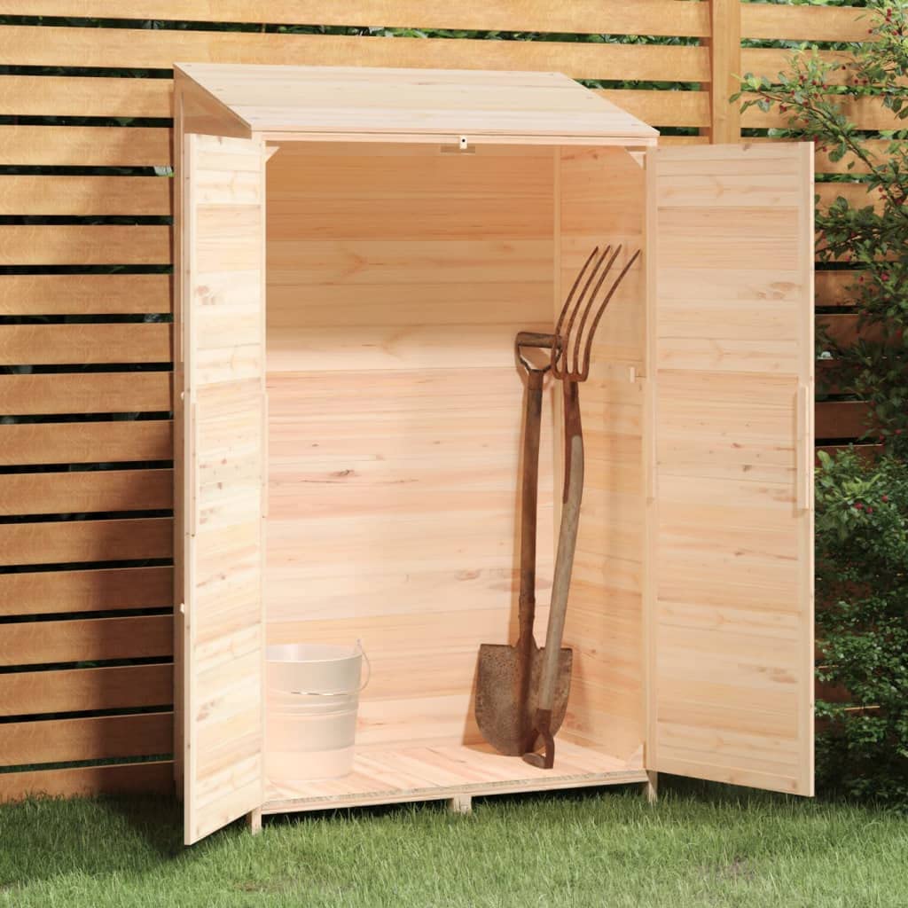 Outdoor Garden Shed, Wooden Storage Cabinet with Shelves for Backyard, Patio, and Garage Tools, 40.2 x 20.5 x 68.7 Inches