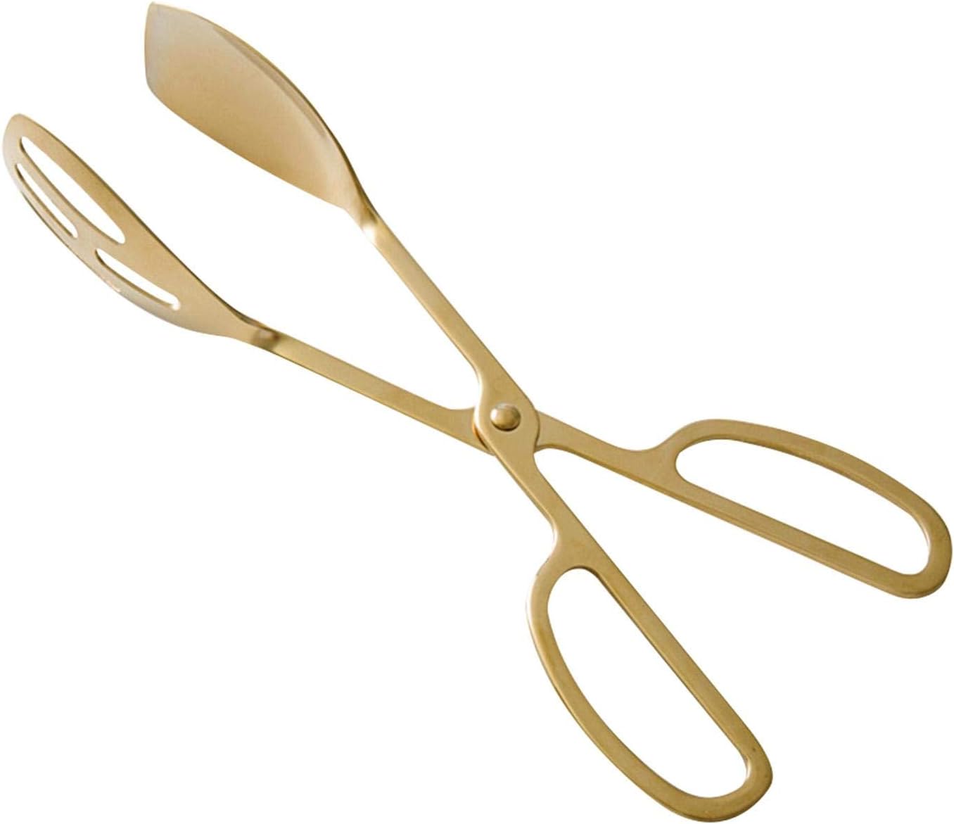 Food Tongs, Stainless Steel Kitchen Tongs, Salad Tongs for Cooking, Barbecue, Pastry, Sandwich, Serving Scissors