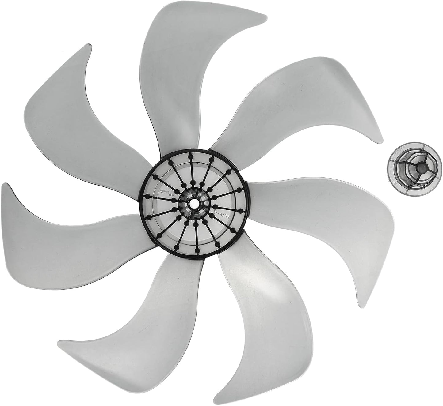 LIFKOME 7 Leaves Fan Blades, 13.4 Inch Electric Table Pedestal Fan Blades Accessories 340mm