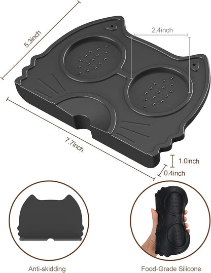 Espresso Tamper Mat, Food Safe Silicone Coffee Mat, Anti-Slip Corner Tamp Pad for Barista Tool Home Kitchen