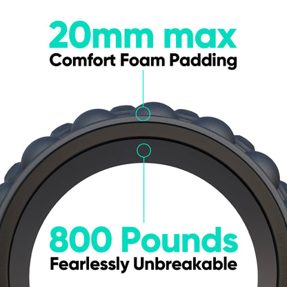 FitBeast Back Roller, Back Wheel Foam Roller - Targeted Muscle Roller for Deep Tissue Massage, Back Stretcher