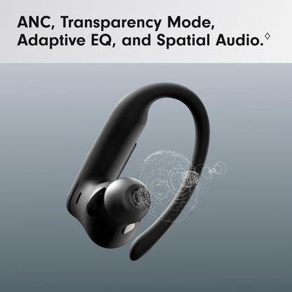 Beats Powerbeats Pro 2 - Wireless Noise Cancelling Workout Earbuds with Secure- Fit Earhooks, Up to 45-Hour Battery with Charging Case, Sweat & Water Resistant, Heart Rate Monitoring - Jet Black