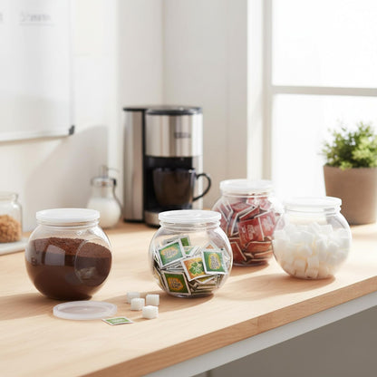 TOPZEA 3 Pack Plastic Candy Jars with Lid, 46 Oz Clear Cookies Candies Container Sweet Treat Jar, Wide Mouth Opening Kitchen Countertop Storage Jar for Candy Buffet, Jelly Bean, Cookie, Cereal, Snack