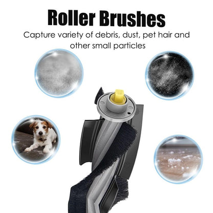 MZY LLC 3 Pack Replacement Rubber Roller Brushes for Ecovacs Deebot X1 Omni/ X1 PRO Omni/ X1 Plus/ T10 Omni/ T10 Turbo Vacuum Cleaner Accessories
