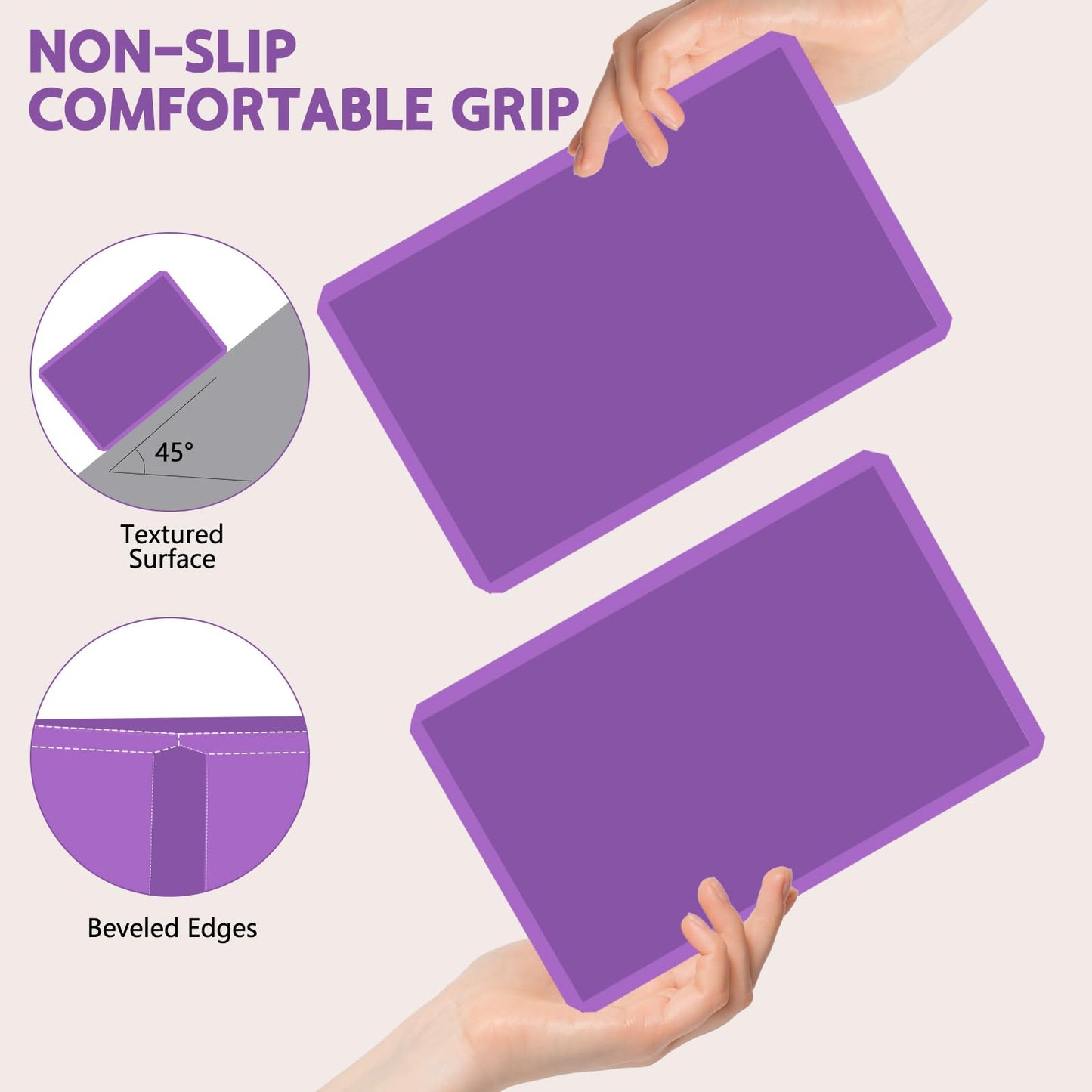 Yoga Block - Supportive Latex-Free Eva Foam - Soft Non-Slip Surface with Beveled Edges for Yoga, Pilates, Meditation - Yoga Accessories for Stability, Balance, Deepen Stretches