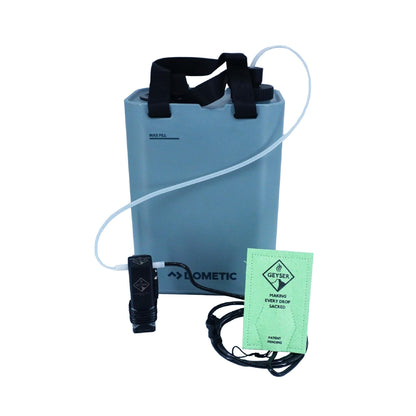 Geyser System Portable Camping Shower & Cleaning Kit for Camping, Backpacking, Overlanding, & Outdoor Recreation - Clean Kit Bundle - Black