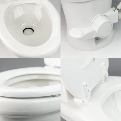 Dometic 302320081 320 Series Standard Height RV Toilet, White
