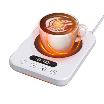 Coffee Mug Warmer,Cup Warmer with 7 Temp Settings,8H Auto Shut Off & 12H Timer,Fast Bottle Warmers for All Bottles,The Ultimate Coffee Warmer Plate for Beverage Lovers (White)
