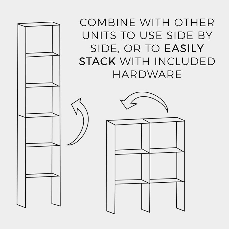 ClosetMaid 8953 Stackable Vertical Organizer, 31.5" H x 12.01" W x 11.61" D, White