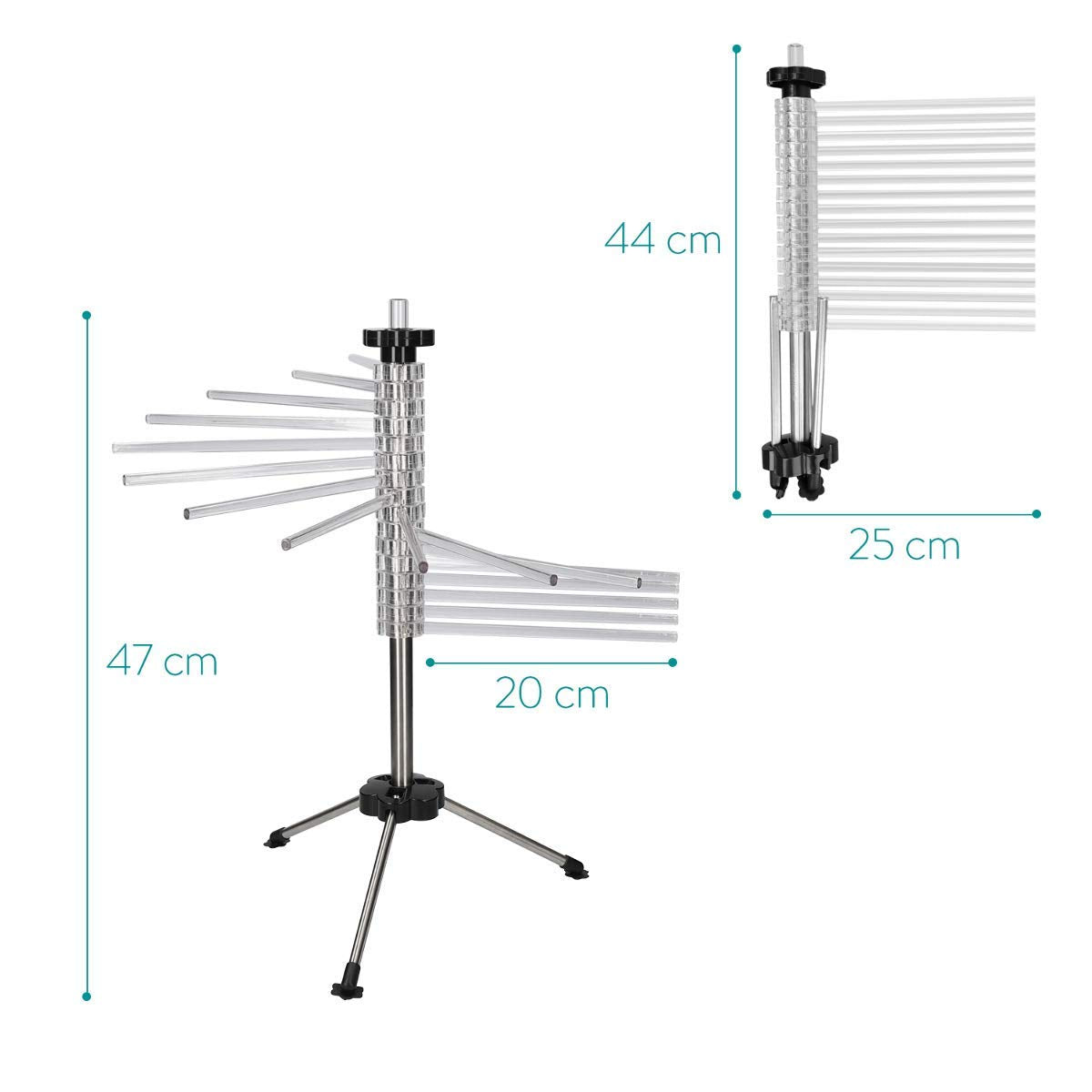 Hicook Pasta Drying Rack Collapsible Spaghetti Dryer Stand Noodles Drying Holder Hanging Rack Tall Spaghetti Noodle Dryer Stand Pasta-Tree