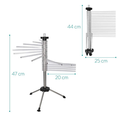 Hicook Pasta Drying Rack Collapsible Spaghetti Dryer Stand Noodles Drying Holder Hanging Rack Tall Spaghetti Noodle Dryer Stand Pasta-Tree