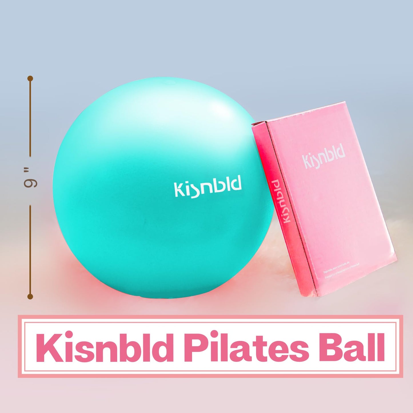 Small Exercise Ball, 9 Inch Mini Pilates Ball, Anti Burst and Slip Resistant Mini Yoga Ball for Stability, Fitness, Physical Therapy, Stretching & Core Strength Workout at Home Gym & Office