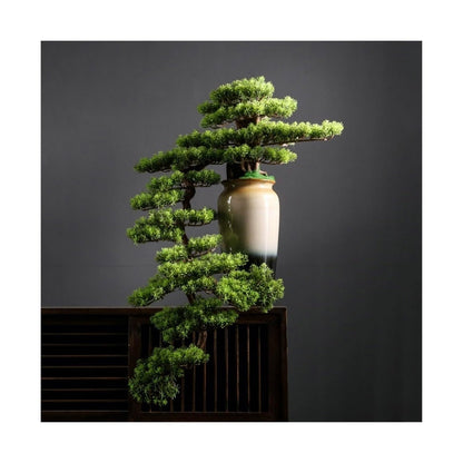 GRFIT Artificial Bonsai Artificial Bonsai Simulation Tree, Luxury Bonsai Ornaments and High-end Light, Entrance Decoration, Simulation Tree Artificial Tree Plant