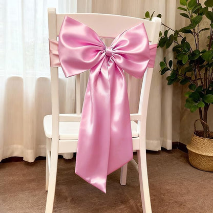 Skiennix Pink Bow Decor - 2 Pack Large & Small Coquette Wall Backdrop for Valentine's Day & Showers