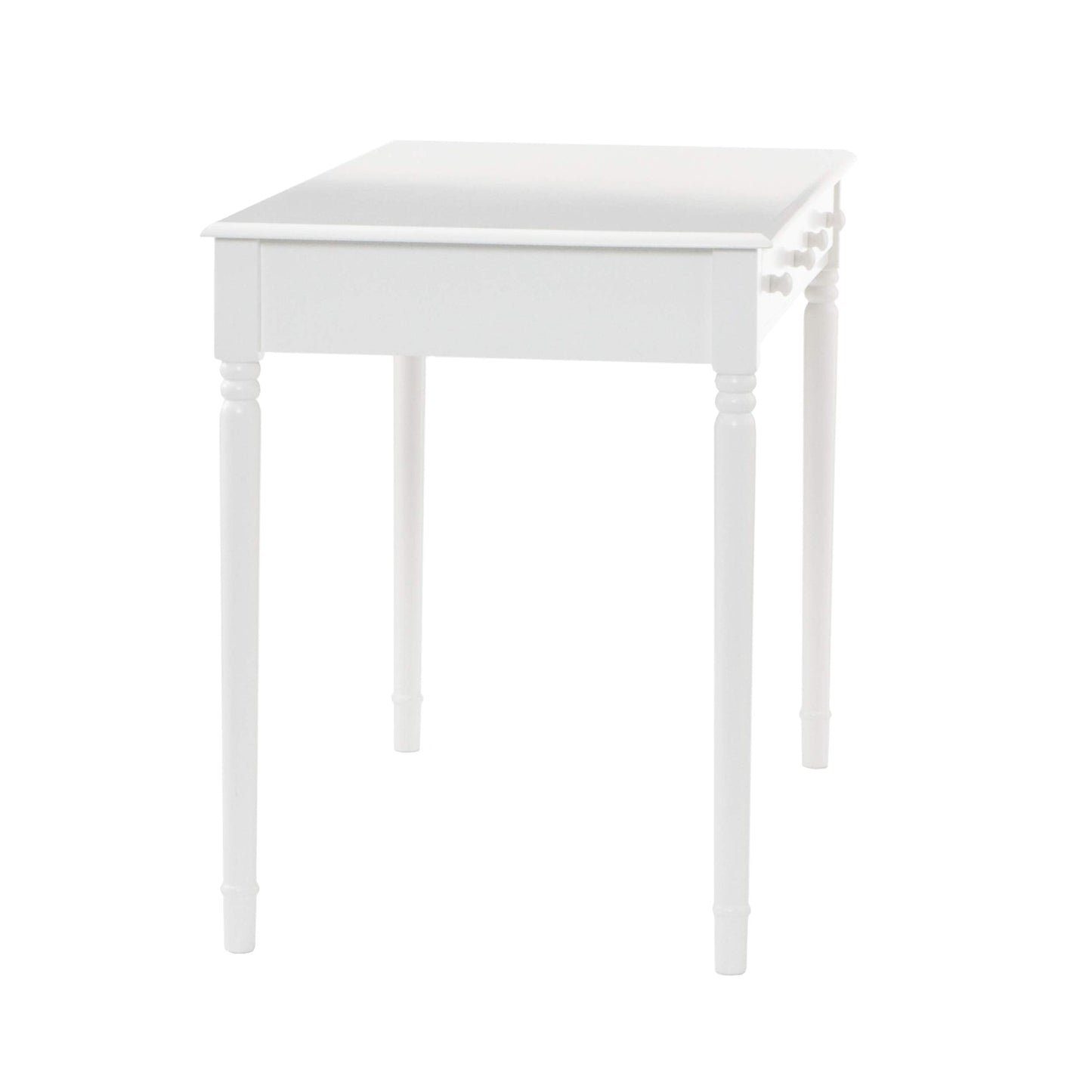 SEI Furniture - Writing 2-drawer Desk- Crisp White - Transitional Design, White Finish - Ideal for Home Office, Bedroom (HO8800)