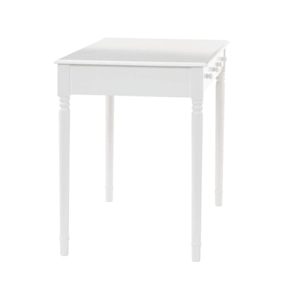 SEI Furniture - Writing 2-drawer Desk- Crisp White - Transitional Design, White Finish - Ideal for Home Office, Bedroom (HO8800)