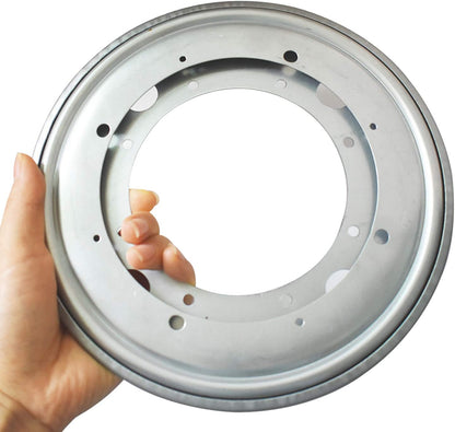 Evadow 2 Pack 12 Inch, 5/16 Inch, Lazy Susan Hardware Circle Lazy Susan Base Heavy Duty Swivel Plate Hardware