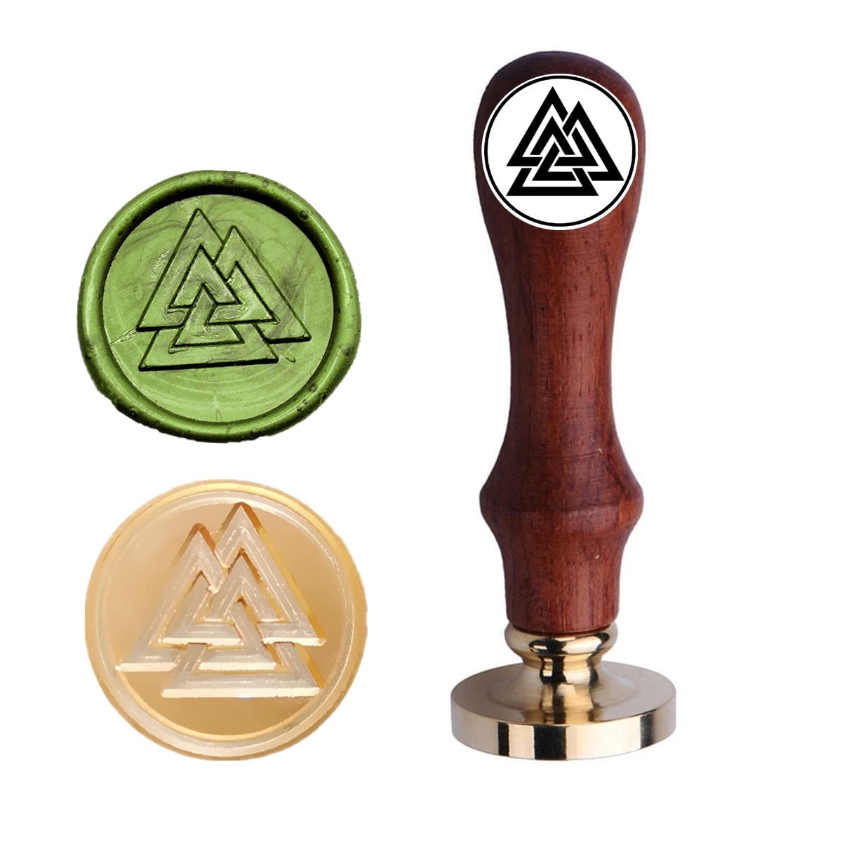 6PCS Viking Rune Wax Seal Stamp, Viking Rune Sealing Wax Stamp, Vegvisir Valknut Tree of Life Seal Wedding Invitation Birthday Party Seal Gifts (6pcs Set) (A1)