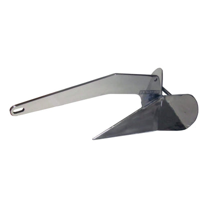 Lewmar DTX Stainless Steel Anchor 14 lbs. for Boats 21'- 31', Lead ballasted tip, Integrated Eye, one-Piece Build, Non-hinged plow, self-Launching, 23-3/8" L x 10-7/16" W x 10" H - 2020202203