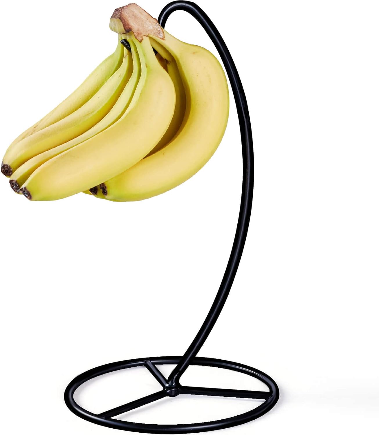 15LB Banana Holder Stand, Banana Hanger Stand Black, Metal Bananas Tree Hanger to Keep Bananas Fresh