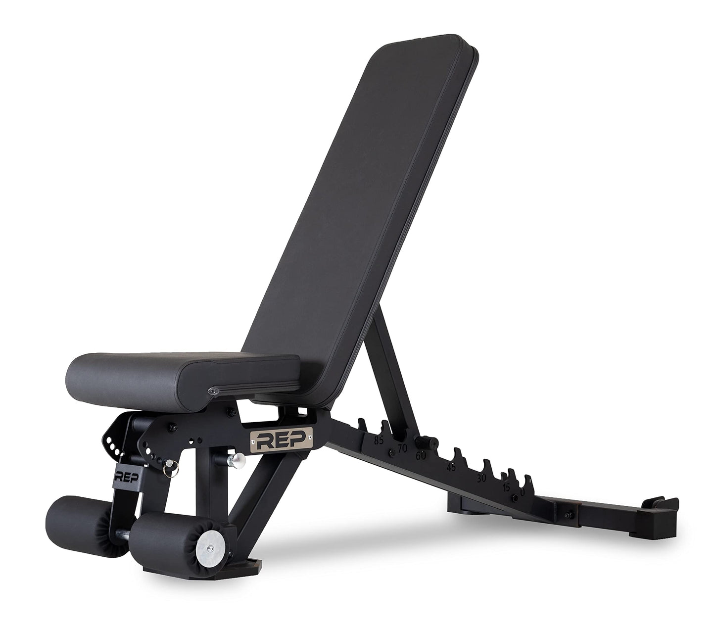 REP Foldable Incline Decline Bench, Metallic Black