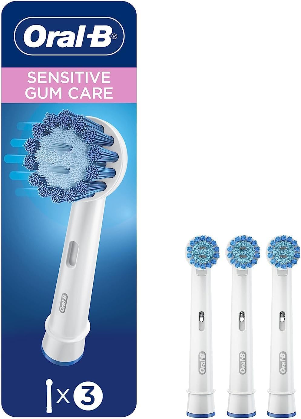 Oral-B Sensitive Gum Care Electric Toothbrush Replacement Brush Heads, 8 Count