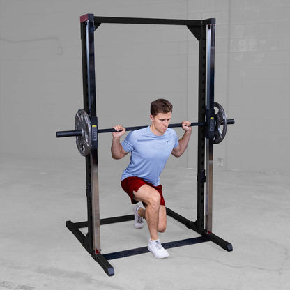 Body-Solid Best Fitness (BFSM250) Smith Machine Without LAT Attachment, Home and Commerciala Gym Strength Training with Safety Bars (Midnight Black)