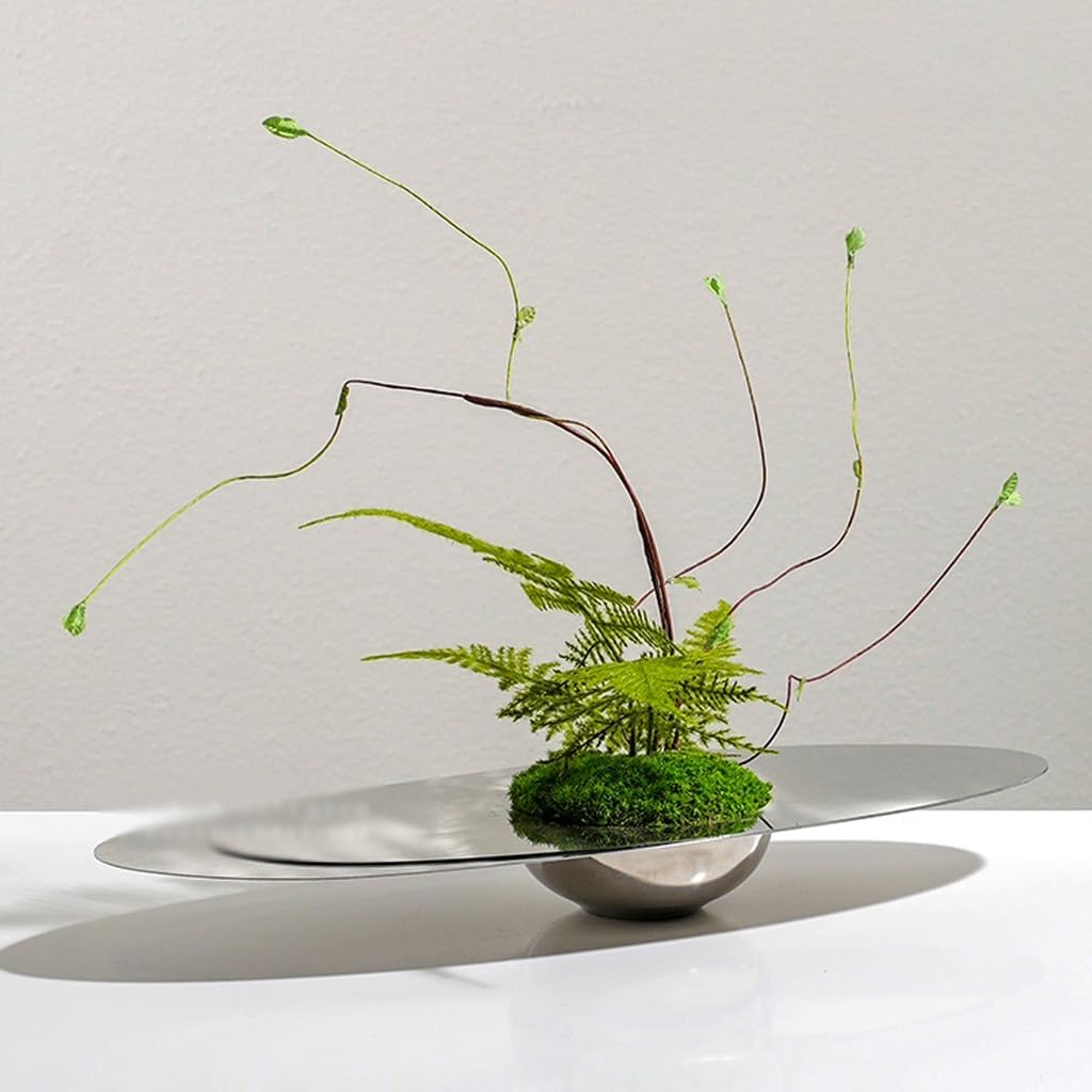 Artificial Bonsai Tree Light Luxury Hotel Living Room Table Floral Arrangement Stainless Steel Decoration Simulated Indoor Greening Fake Tree