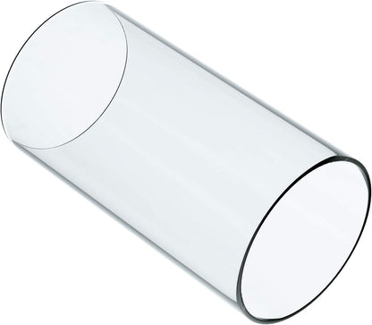 KETELAMP Hurricane Candle Holder - Open Ended, Bottomless Cylindrical Glass Lamp Shade, 3.5" x 6"