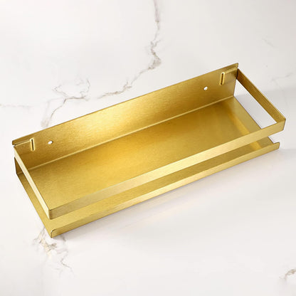 OwnMy 12 Inch Gold Shower Shelf Stainless Steel Shower Caddy Bathroom Shower Rack Shower Baskets, Rust Proof Metal