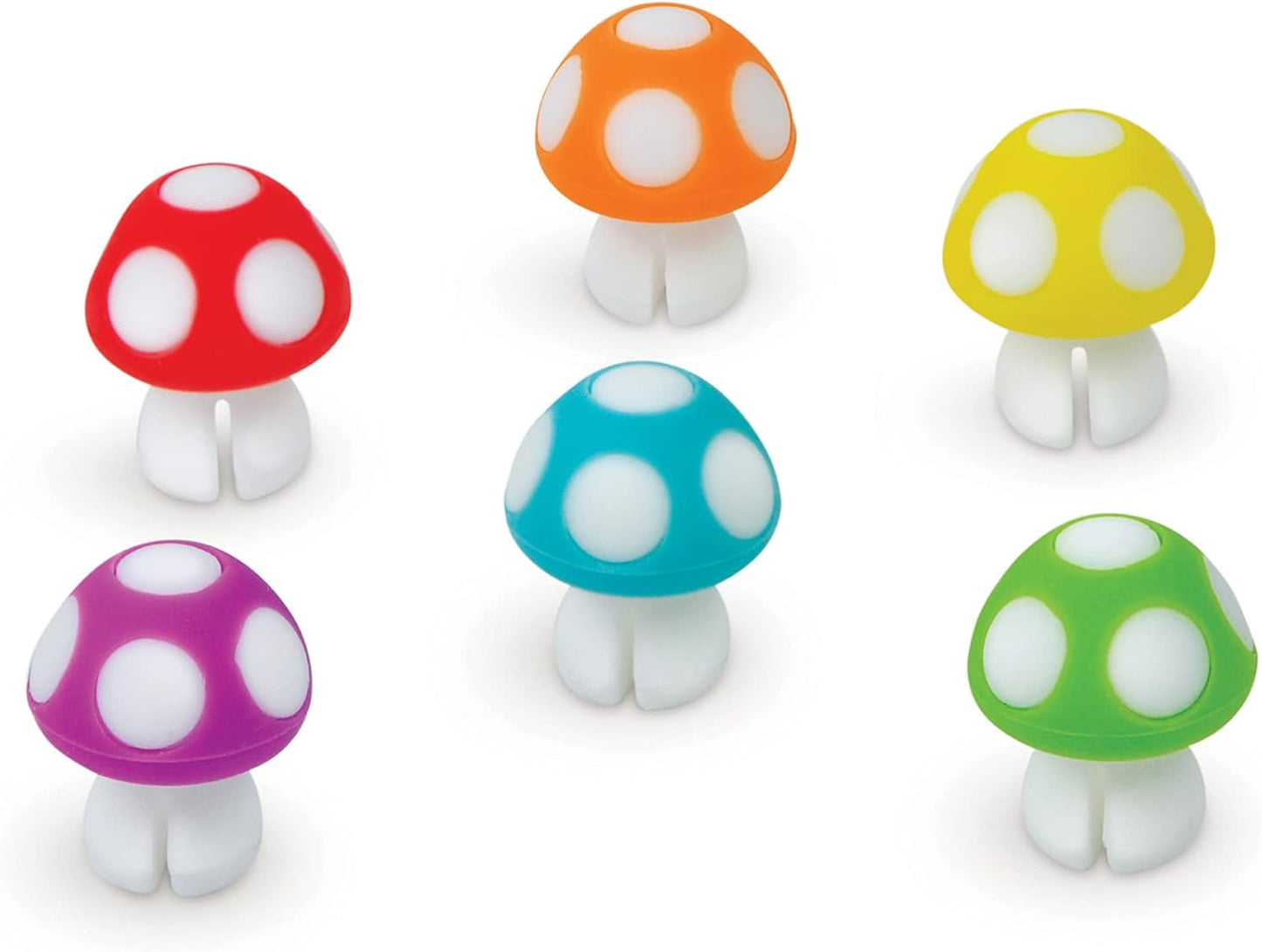 Genuine Fred Tiny Toadstools Drink Markers, 1 Inch, Fun Drink Accessories