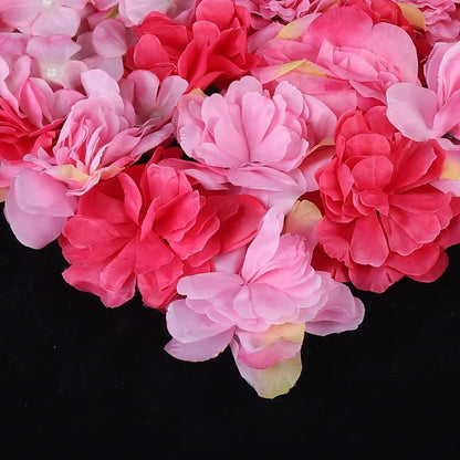 GOUZIBHD Floral Wall Panel for Wedding Celebrations Party Home Decor, 24x16in Faux Flower Wall Background, Artificial Flower Wall Panels, Silk Flower Backdrop