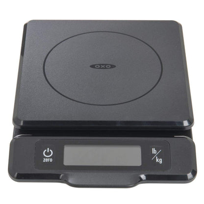 OXO Good Grips 5-lb Kitchen Scale with Pull-Out Display, Black