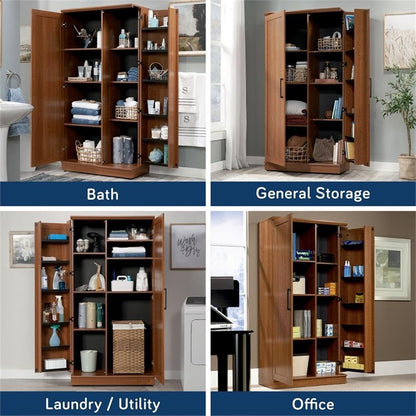 Sauder HomePlus Storage Cabinet/ Pantry cabinets, Sienna Oak finish