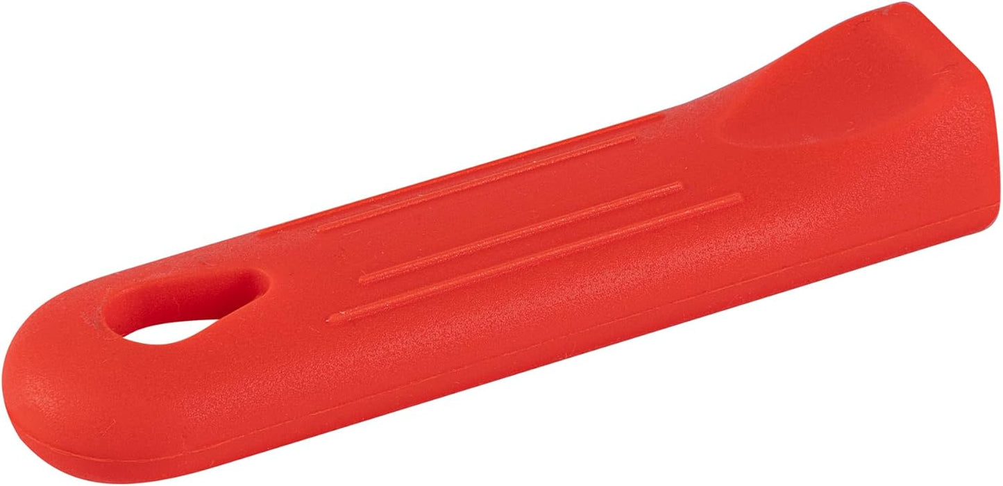 Restaurantware Met Lux Pan Handle Sleeve, 1 Removable Cover for 8-inch and 9-inch Pans, Red Silicone, Dishwashable