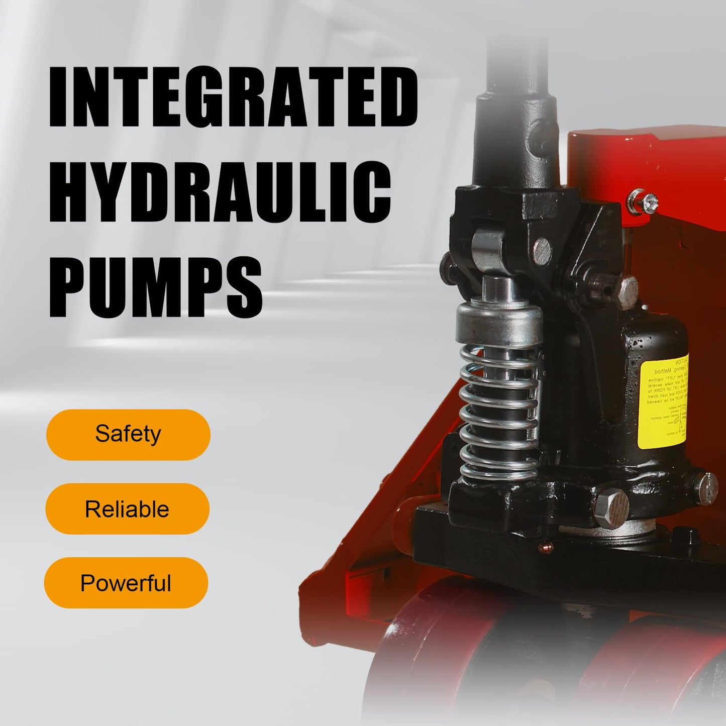 H heami Industrial Manual Pallet Jack Truck, 5500 Lb. Capacity, 27 x 48Hand Pallet Jack