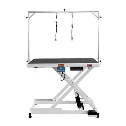 VEVOR 50 Inch Pet Grooming Table, Heavy Duty for Large Dogs, Height Adjustable, Anti Slip Tabletop, Grooming Arm Included, Max Load 400LBS