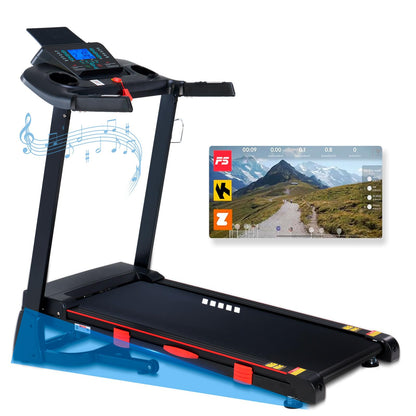 ATEEDGE Treadmills for Home, 15% Auto Incline, 0.5-10 MPH, 18" Belt, 3 HP, 350lb Capacity, Foldable, Bluetooth App