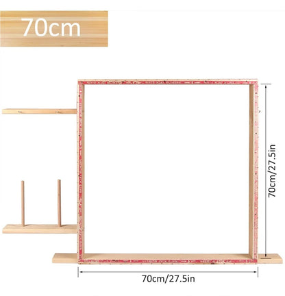 Cross Stitch Frame Large Tufting Frame for Carpet Making, Rug Punch Needle, 60x60/90*90cm(60cm x 60cm)
