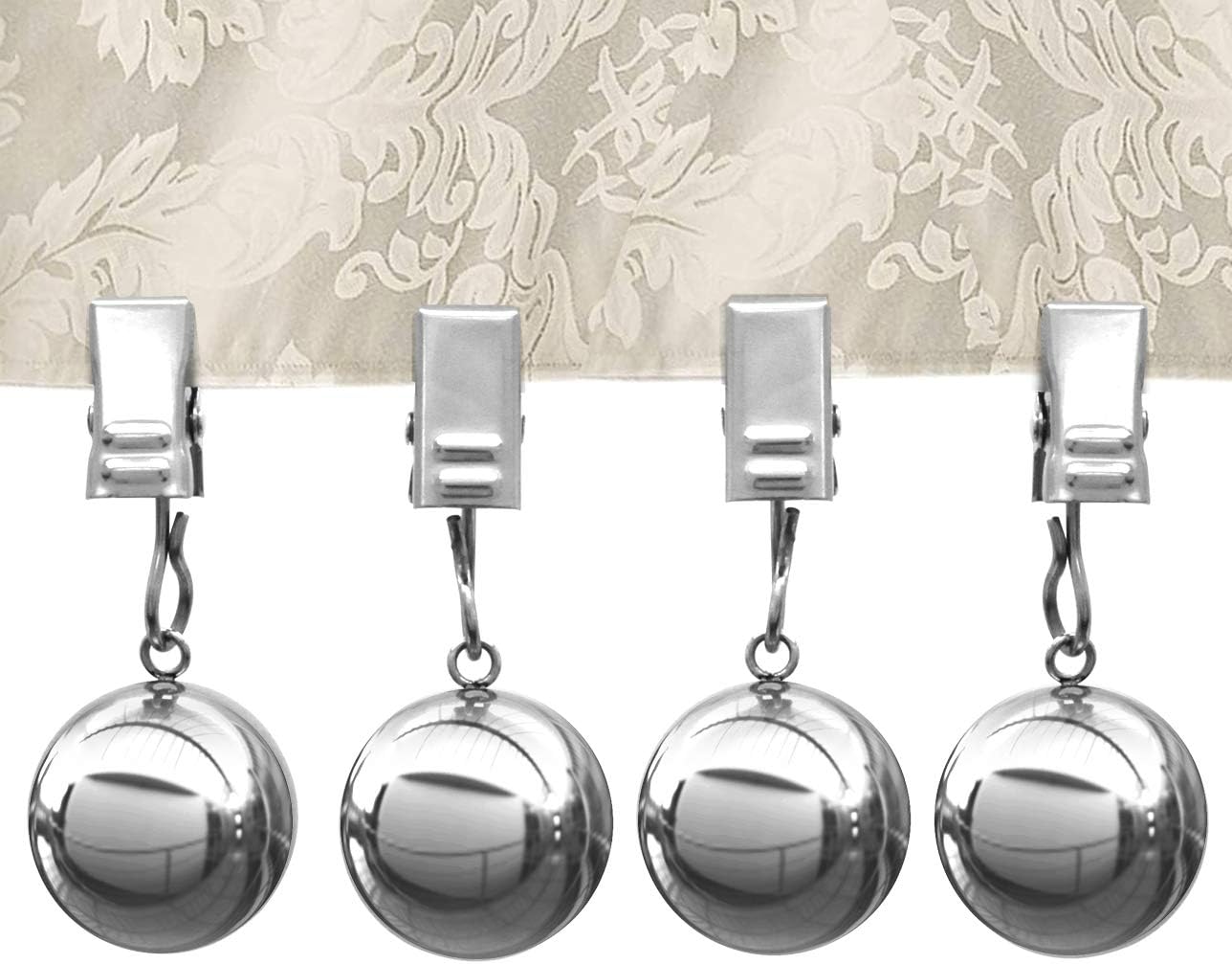 NAISI Tablecloth Weights, 10oz Heavy Premium Tablecloth Clips with Added Weights (4 Pack)