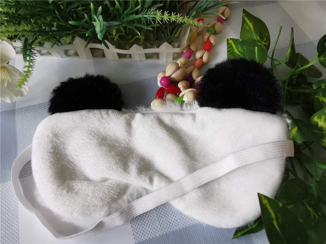 Cute Animal Sleeping Mask Soft Plush Blindfold Cute Rabbit Panda Koala Eye Cover Eyeshade for Kids Teens Girls Women (Flamingo)