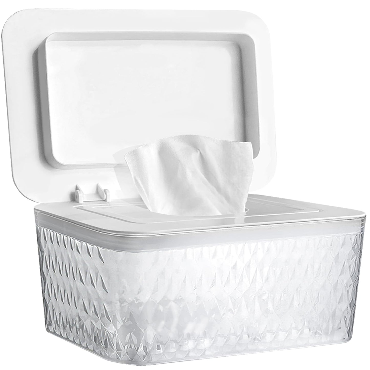 AWGOU Wet Baby Wipes Dispenser - Large Capacity Wipe Holder Seal-Designed Dust-Proof Wet Wipes Container Keep Diaper Wipes Fresh