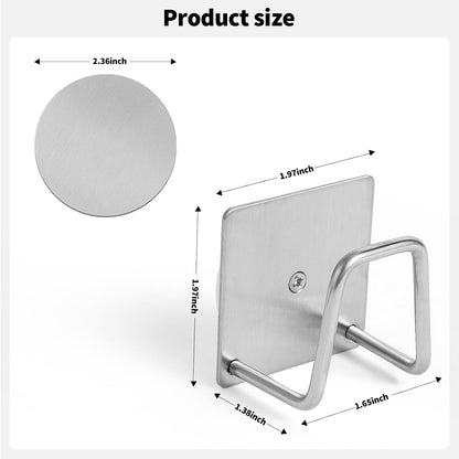 Everlling Sink,1 Magnetic Sponge Holder for Kitchen Pcs Strong Magnetic Stainless Steel Rack Stand, Kitchen