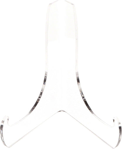 Plymor Clear Acrylic Easel with 60-Degree Angle and Deep Support Ledges, 4.5" H x 4.5" W x 3.5" D