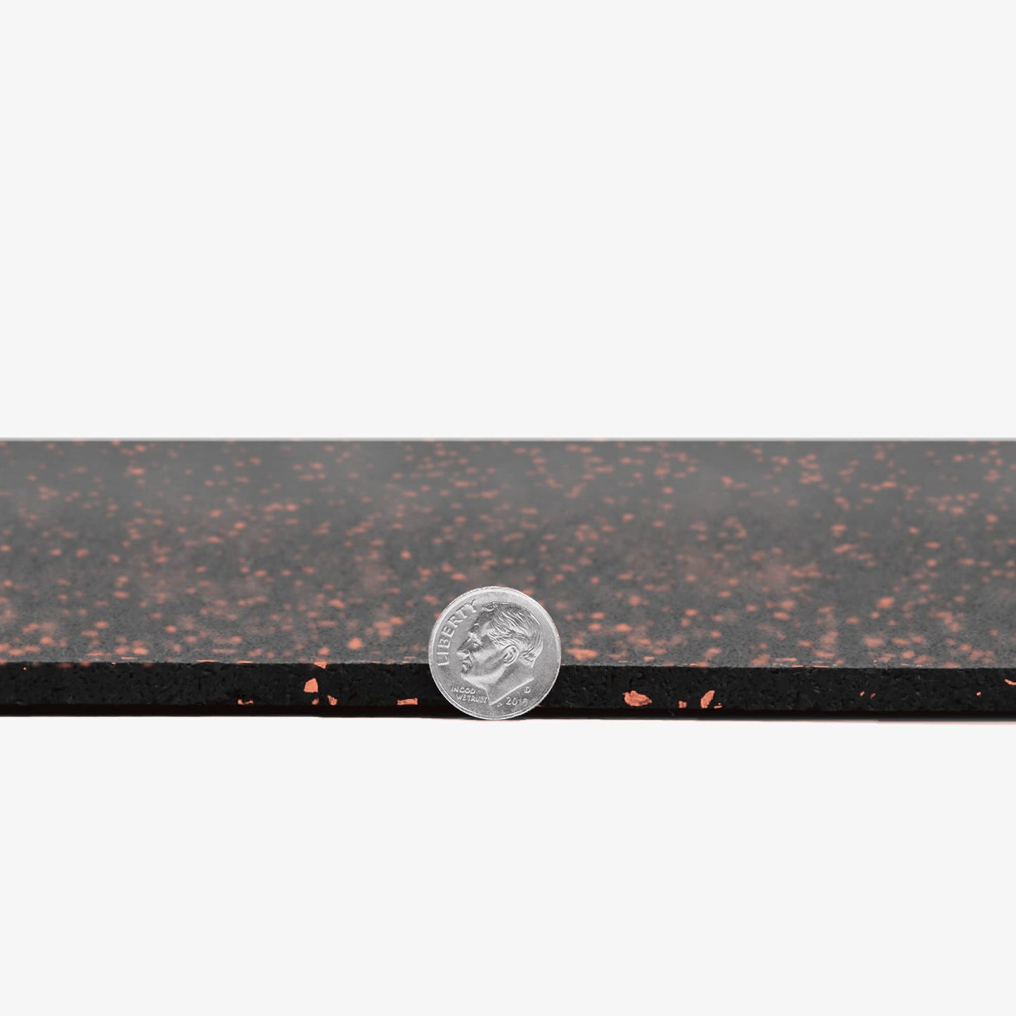 IncStores 1/4" Tough Rubber Roll (4' x 10') - Excellent Gym Floor mats for Medium/Large Equipment and Light/Moderate Free Weights (5 Mats - 4'x10' Brick Red)
