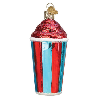 Old World Christmas ICEE Cup Glass Blown Ornament for Christmas Tree, Handcrafted Holiday Decoration, ICEE Collection