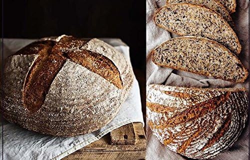 BetterJonny 9 inch Rectangle Banneton Bread Proofing Basket, Rattan + Liner Combo for Bakers