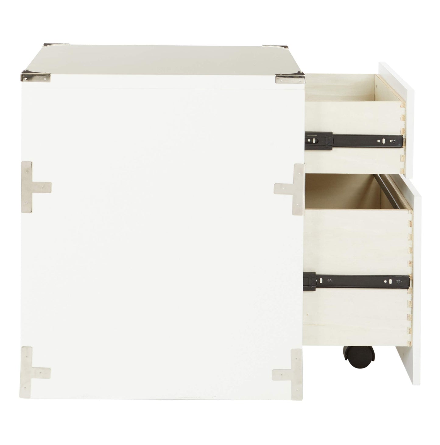 OSP Home Furnishings Wellington 2-Drawer File Cabinet, White