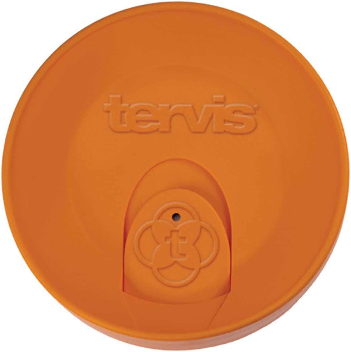Tervis Travel Lid, Double Walled Insulated Tumbler Travel Cup, Fits 16oz Tumblers, Orange